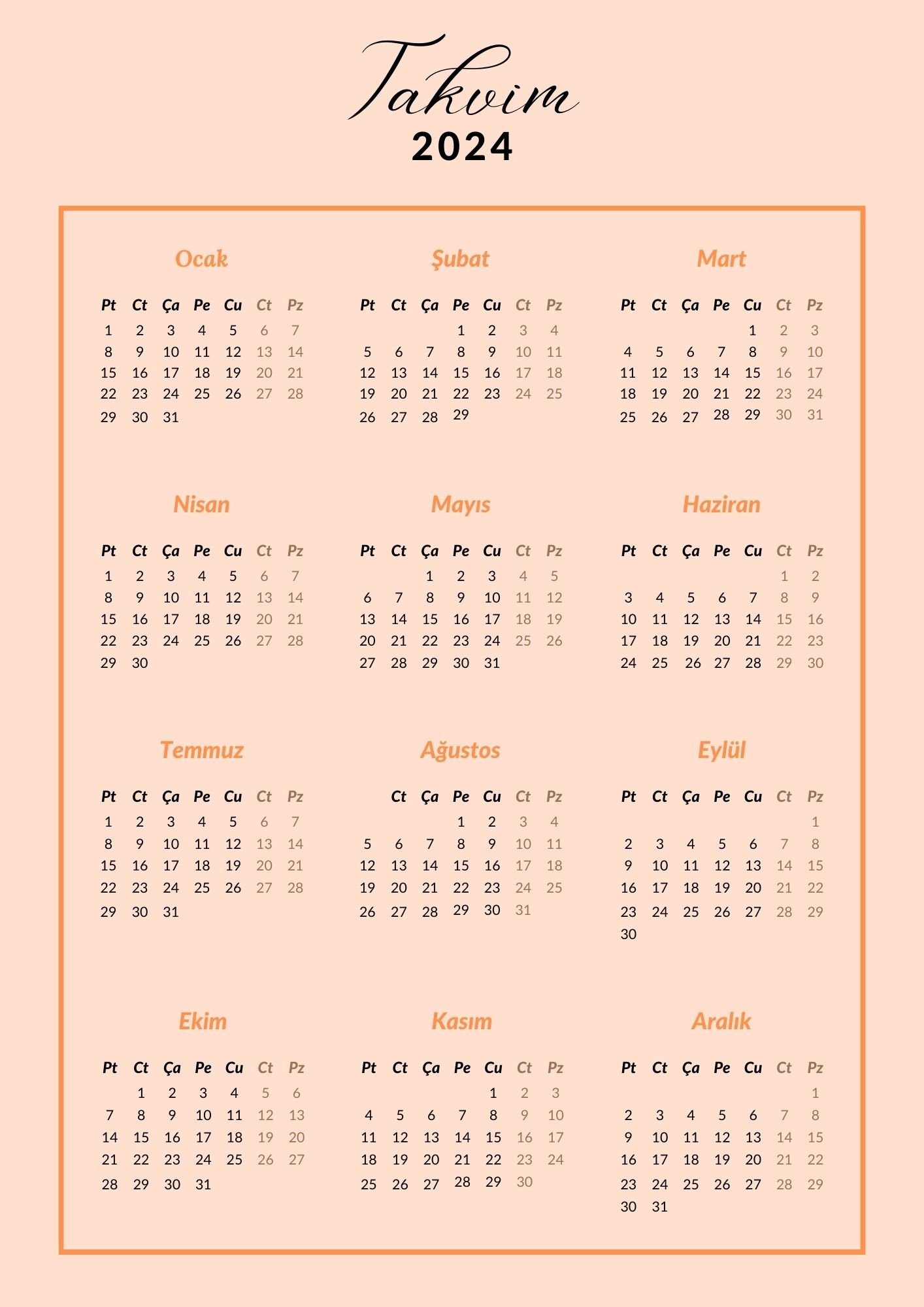 2024 Yıllık Takvimi JPG
