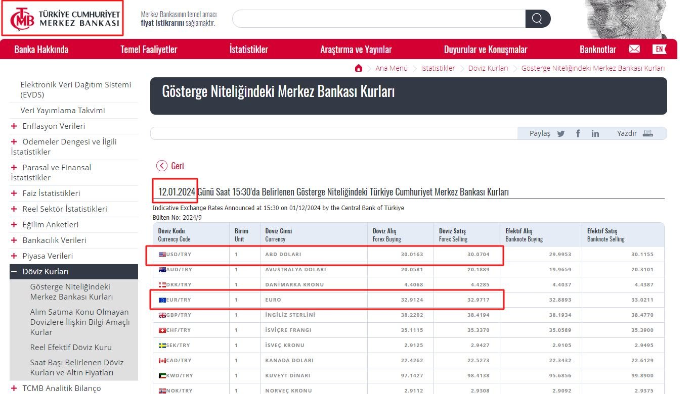 2024 Dövizle Askerlik Euro/Dolar Hesaplama Yöntemi