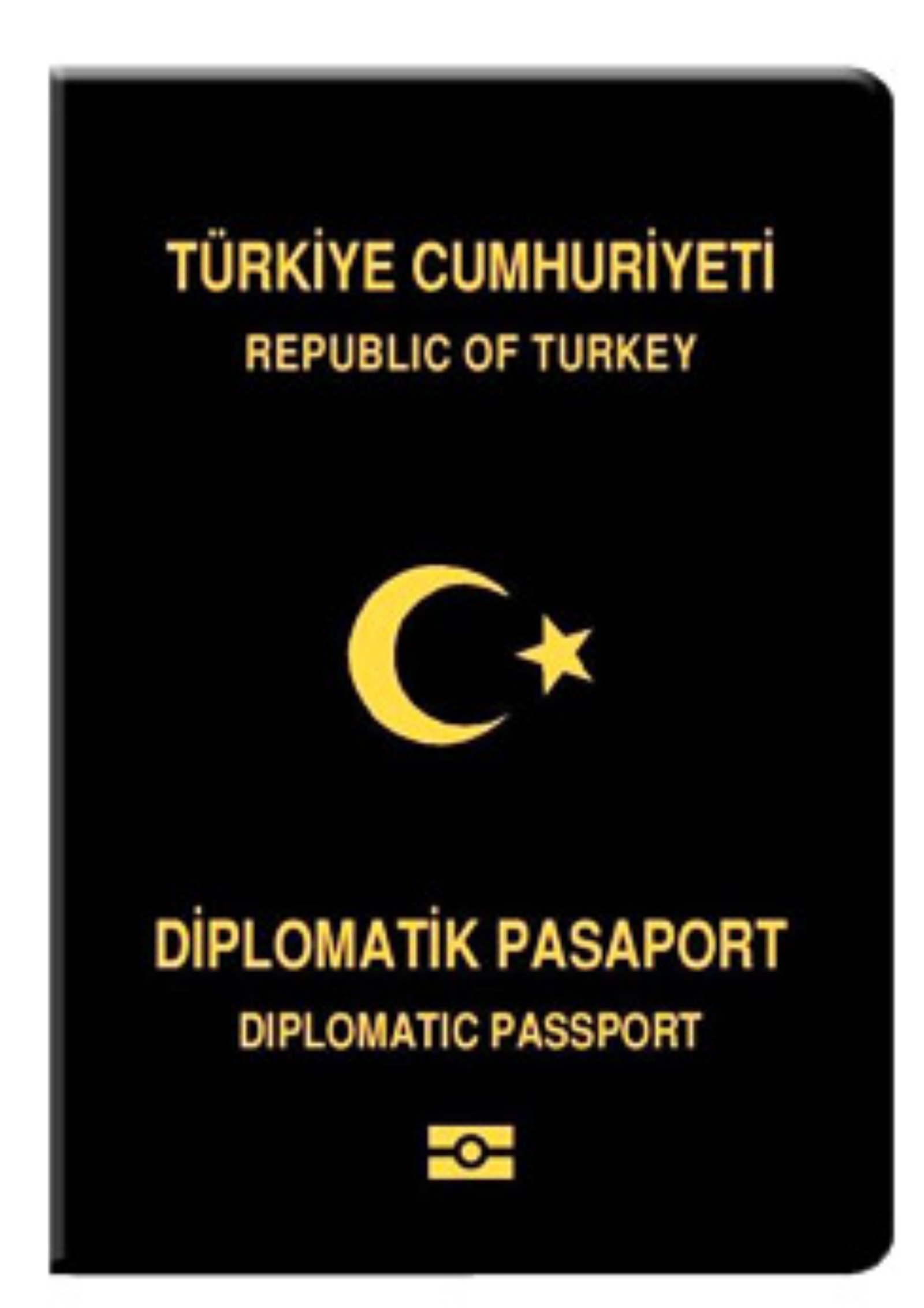 Siyah Renkli Diplomatik Türk Pasaportu
