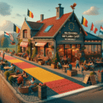 Belçika-Hollanda Sınırı Cafe: Sınırın Ortasında Bir Molaya Ne Dersiniz? Belçika-Hollanda Sınırı Cafe